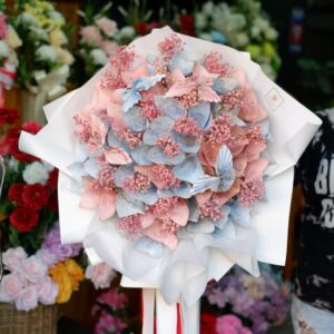 ช่อเงินโทนชมพูฟ้าละไม