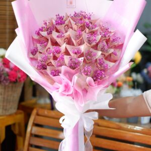 ช่อเงินโทนชมพูหรูสง่างาม