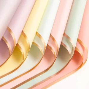 กระดาษห่อดอกไม้กันน้ำ สไตล์เกาหลี 20 แผ่น ขนาด 58x58 ซม.