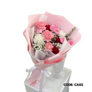 ช่อคาร์เนชั่นพาสเทลหวาน