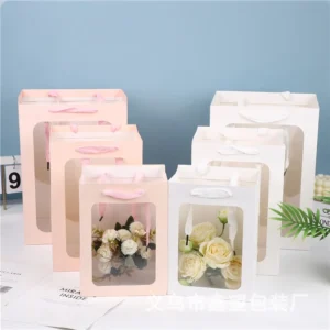 ถุงของขวัญหน้าต่างใส สำหรับห่อช่อดอกไม้และตุ๊กตา