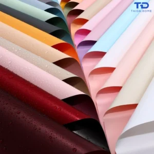 กระดาษห่อช่อดอกไม้กันน้ำ สไตล์เกาหลี 20 แผ่น สีพื้นและสองสี