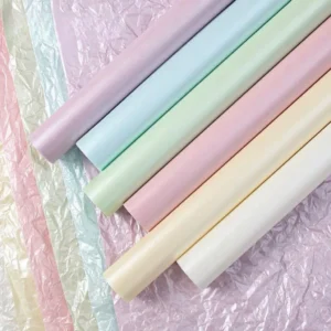 กระดาษห่อช่อดอกไม้สีไข่มุก กันน้ำ ขนาด 50x70 ซม. แพ็ค 20 แผ่น