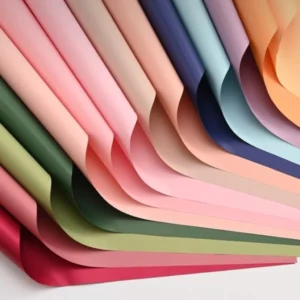 กระดาษห่อช่อดอกไม้กันน้ำ สไตล์เกาหลี หลากสี แพ็ค 20 แผ่น