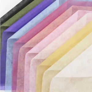 กระดาษห่อช่อดอกไม้กระดาษฝ้ายสีพื้น ขนาด 48x48 ซม. แพ็ค 28 แผ่น