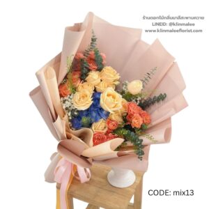 ช่อกุหลาบครีมสไตล์หรู